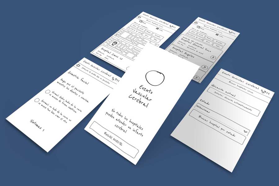 Web app wireframes